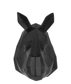 Wall hanger Origami Rhino polyresin matt